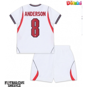 Anglie Elliot Anderson #8 Dětské Domácí dres komplet MS 2026 Krátký Rukáv (+ trenýrky)